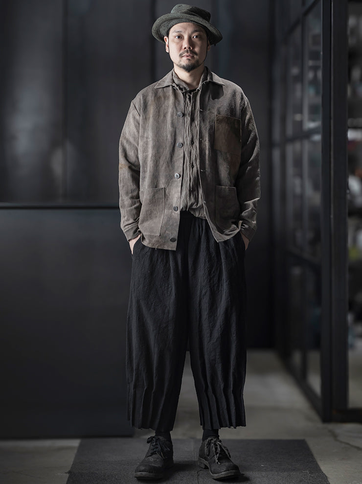 Tagliovivo<br>MENS Hemp work jacket H.D. HEMP + CULATTA REV / SILT