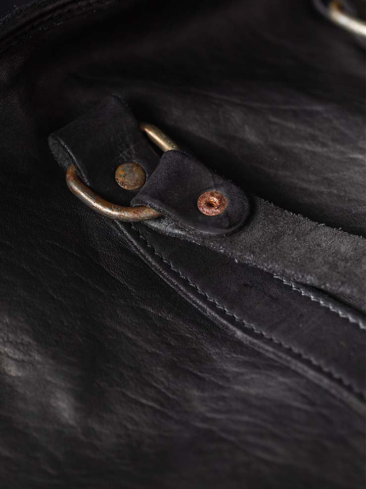 GUIDI<br> Medium handle bag GB1A BLKT / SOFT HORSE