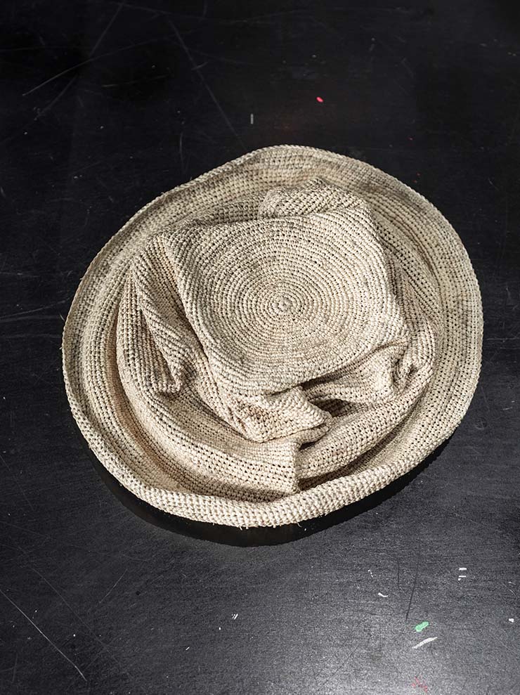 HORISAKI<br> ONE OF A KIND COLLECTION Tequilla Straw Hat SHPVPK005 / PV IRON