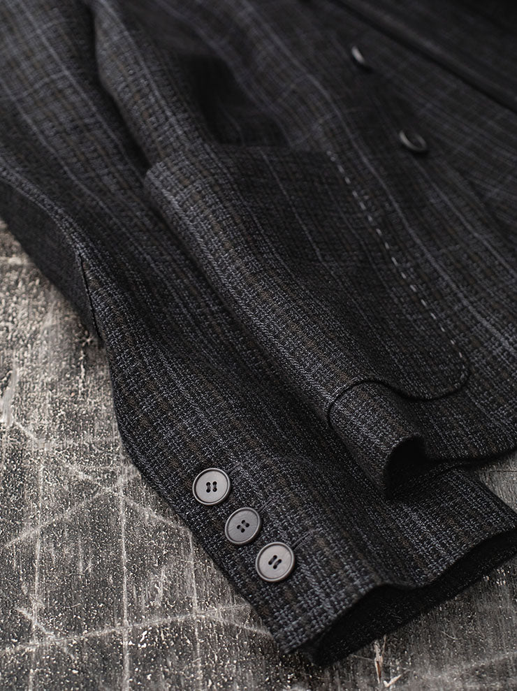 K'ANG<br> MENS WORKER / ELBOW PROTECT PATCH JACKET / OFF BLACK