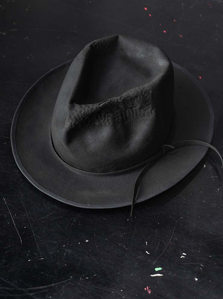 HORISAKI<br>ONE OF A KIND COLLECTION ビーバーファーフェルトハット OOAK24 NO.104 / GREY