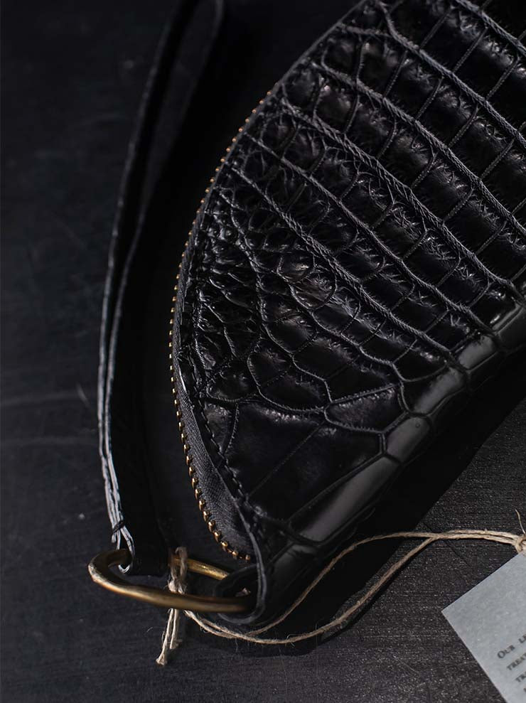 tagliovivo<br> Moon wallet CROCODILE / BLACK