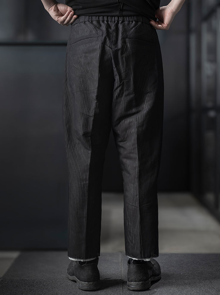 individual sentiments<br />UNISEX レイヤードイージーパンツ / BLACK