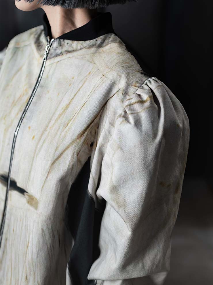 IA LONDON<br> WOMENS VICTORIA BOMBER JACKET / MAIDEN DRESS PRINT