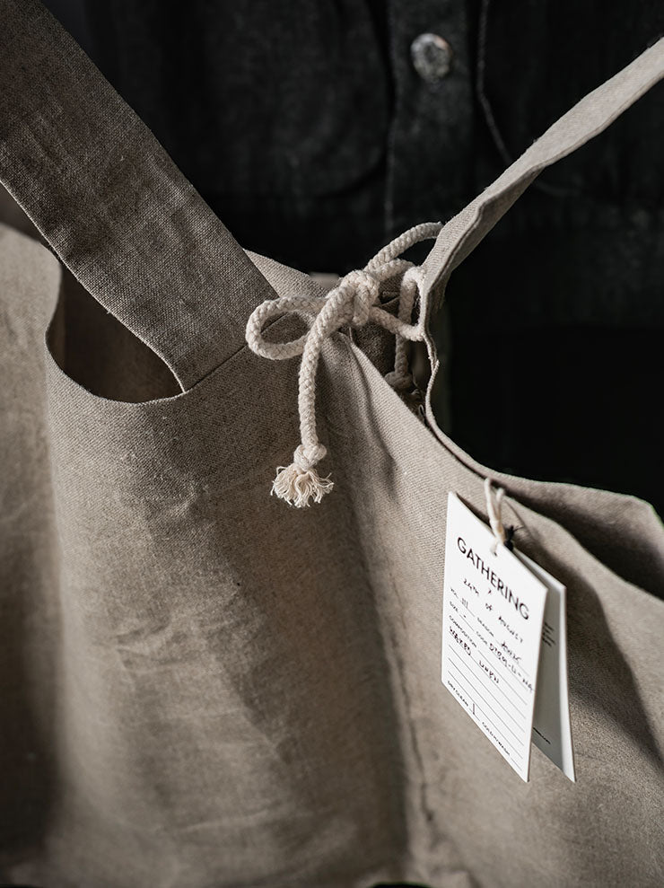 GATHERING<br>DOUBLE BAG / NATURAL