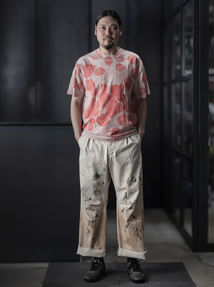 SIMEON FARRAR<br />UNISEX オーバーサイズTシャツ/ FADED BONE
