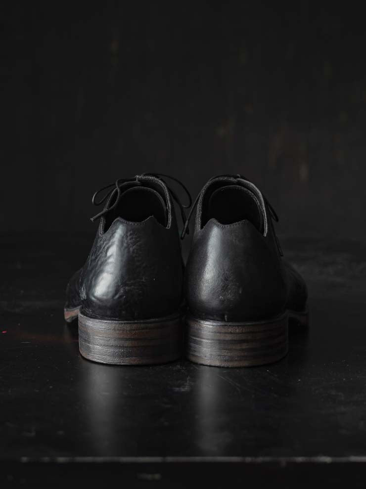 EMATYTE<br> MENS Horse Leather Washed Culatta Shoes / BLACK