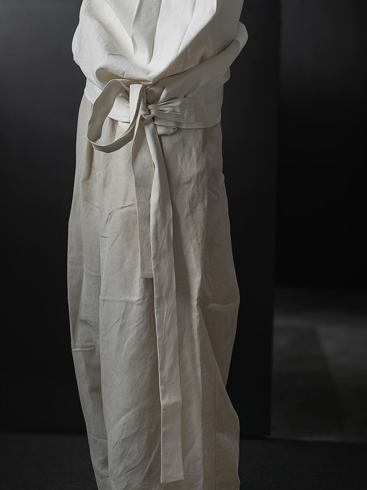 UMA WANG<br>WOMENS TARA TOP / OFF WHITE