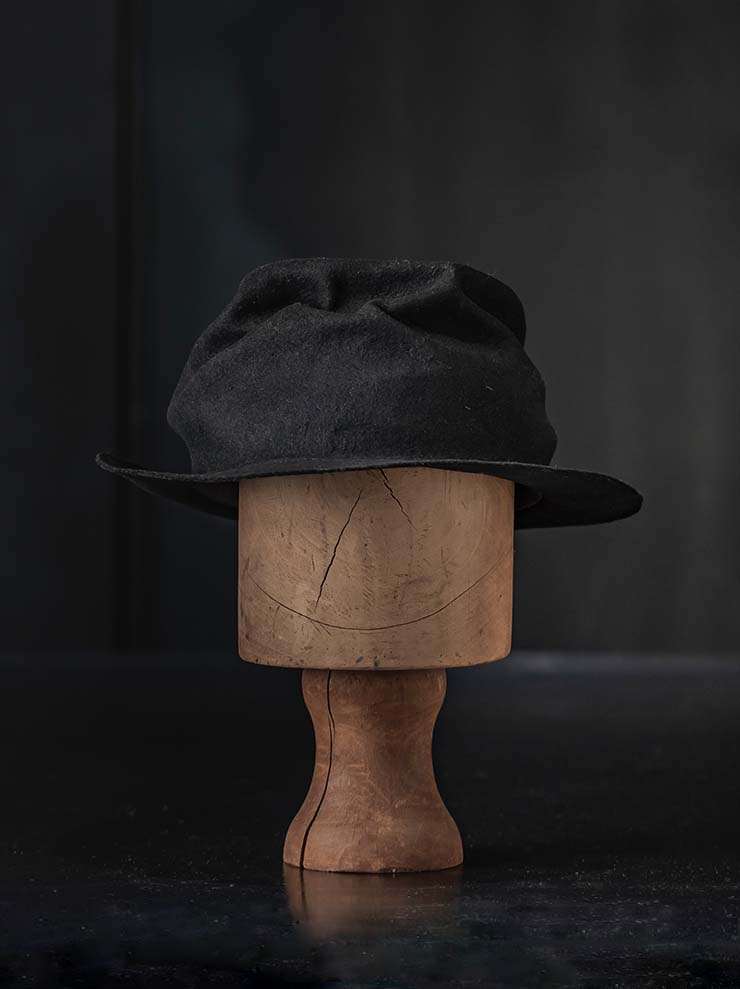 HORISAKI<br> Rabbit fur felt hat RHLBE005 / BLACK EB