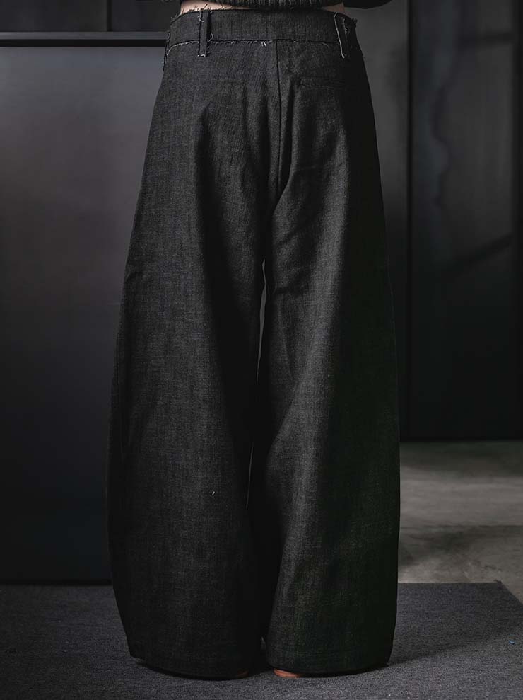 WRIGHT + DOYLE<br>UNISEX フロントプリーツトラウザー / ALGA GREEN