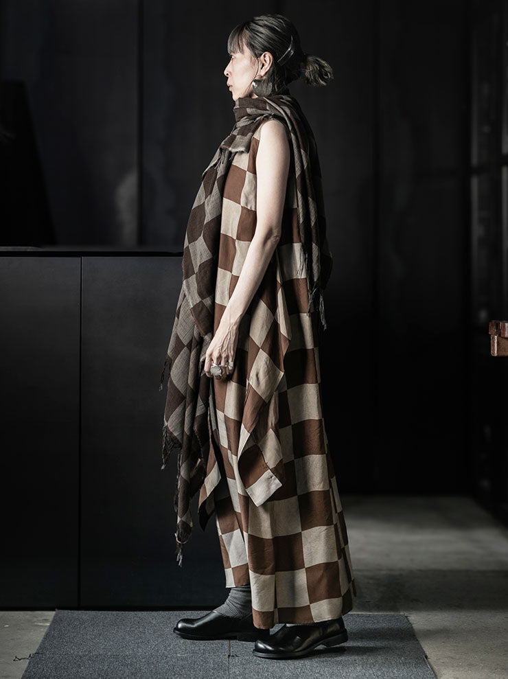 UMA WANG<br>SCARF / MUSTARD/ TAN