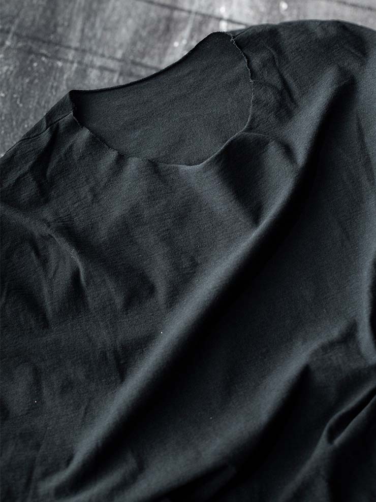 ATELIER SUPPAN <br>MENS LONG SLEEVE T-SHIRT / dark green almost black