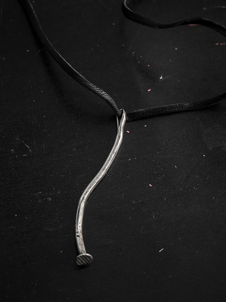 GUIDI<br> Silver big nail charm G-CI07 NTR
