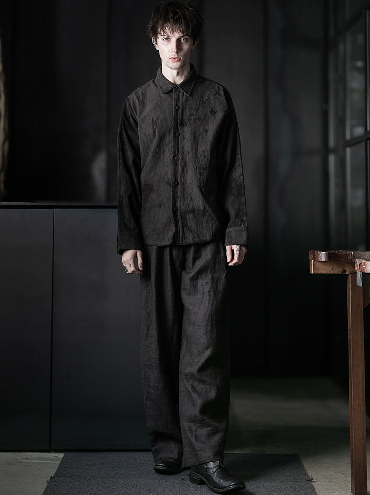 toward(s)<br>WELT SHIRT IN RUST DYED CANVAS / Rust Black