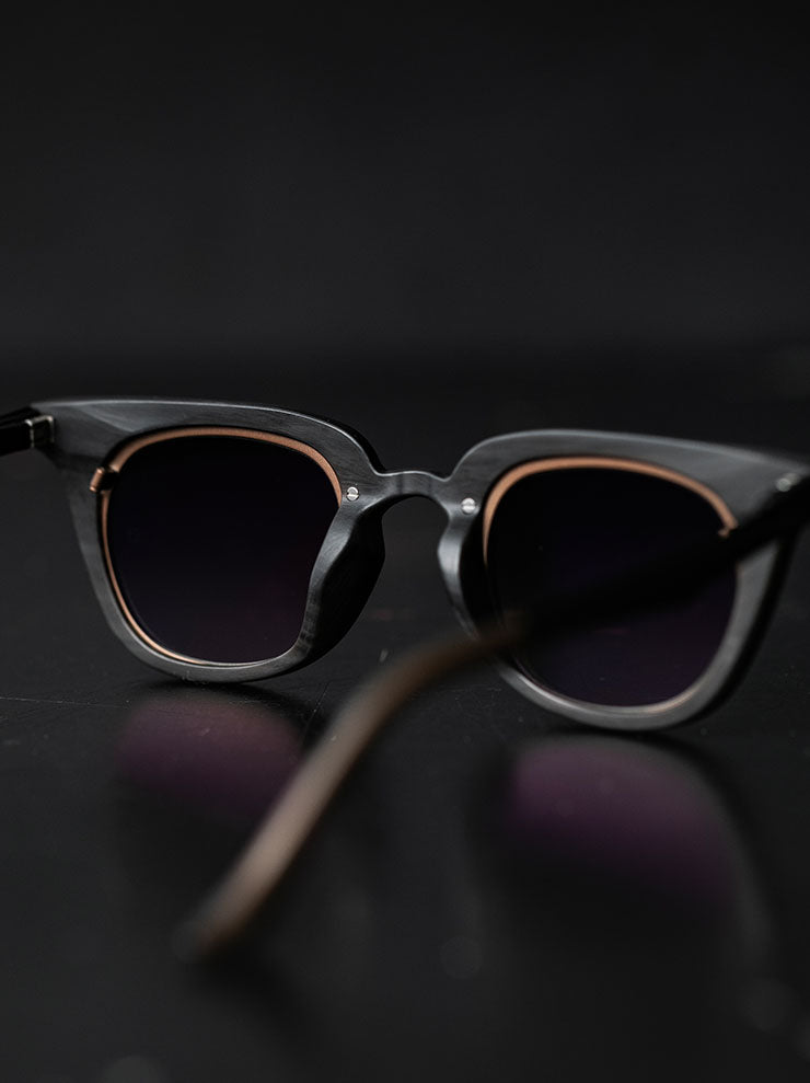 RIGARDS<br>GENUINE HORN フレームサングラス / BLACK / RG1007