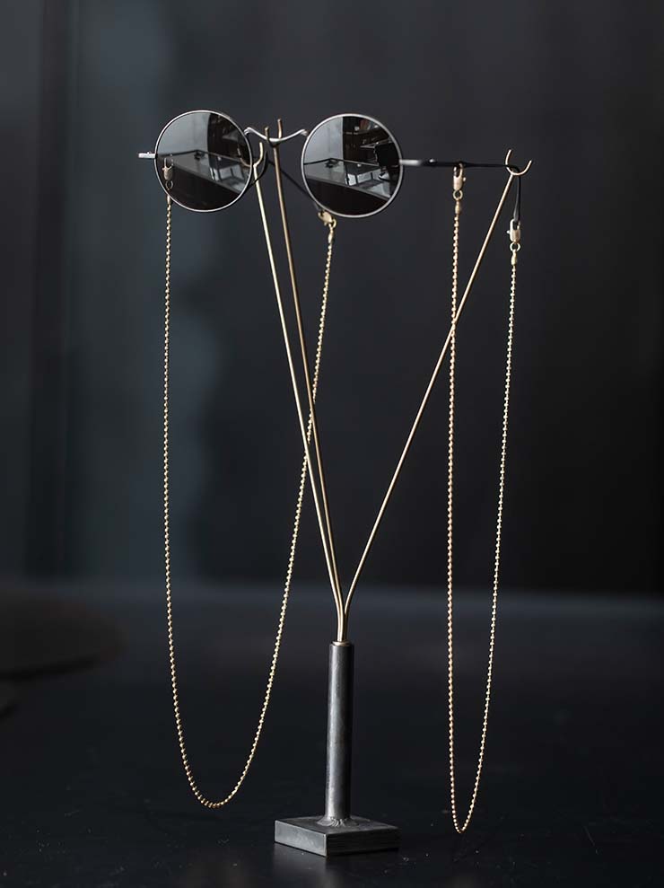 RIGARDS × UMA WANG<br> TITANIUM Frame Sunglasses / ANTIQUE BRONZE / RG00UW14