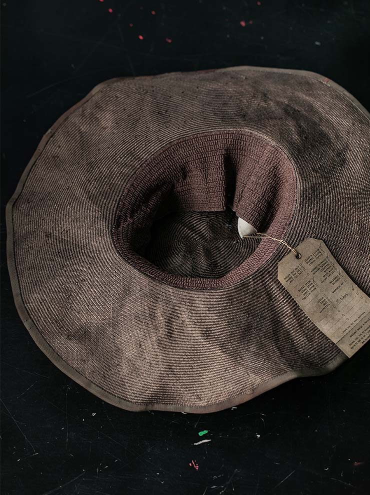 HORISAKI<br> ONE OF A KIND COLLECTION Sisal Straw Hat / VARIOUS