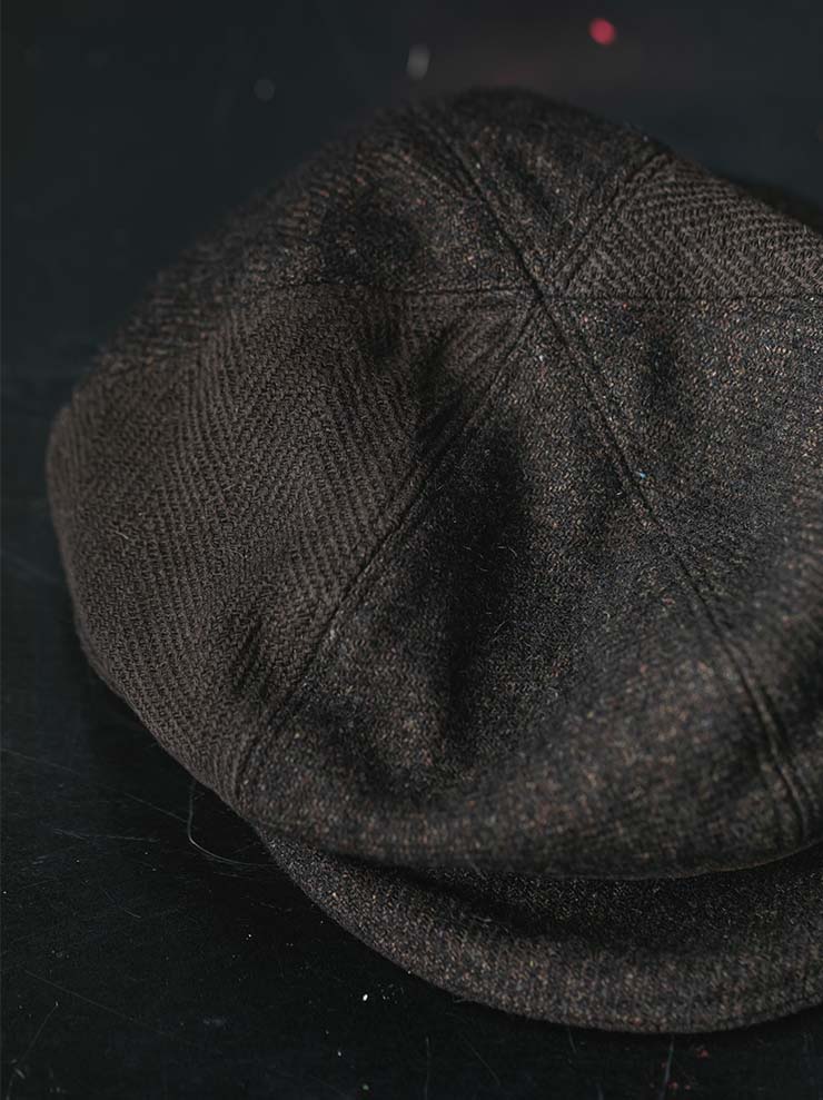HORISAKI<br>ONE OF A KIND COLLECTION ハンドダイコットンウールハット OOAK25 NO.98 / BROWN
