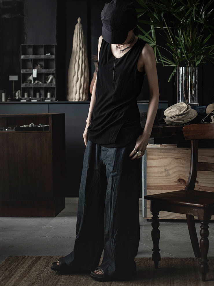 ATELIER SUPPAN<br> WOMENS Front double tank top