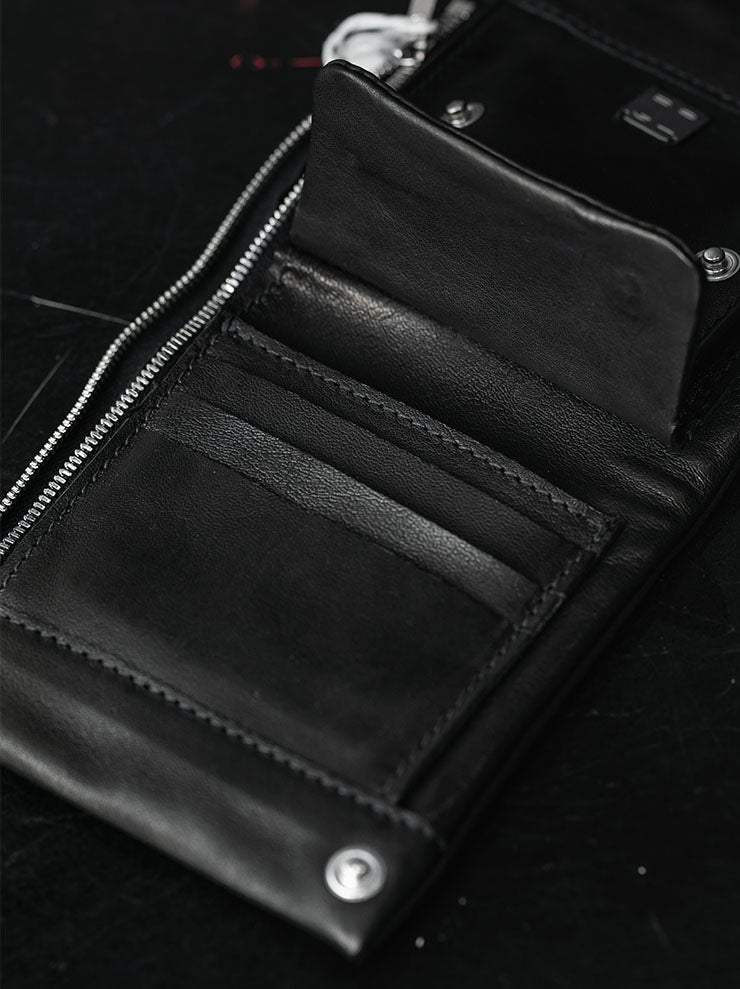 GUIDI<br>カンガルーレザーウォレット B7P BLKT / KANGAROO FULL GRAIN
