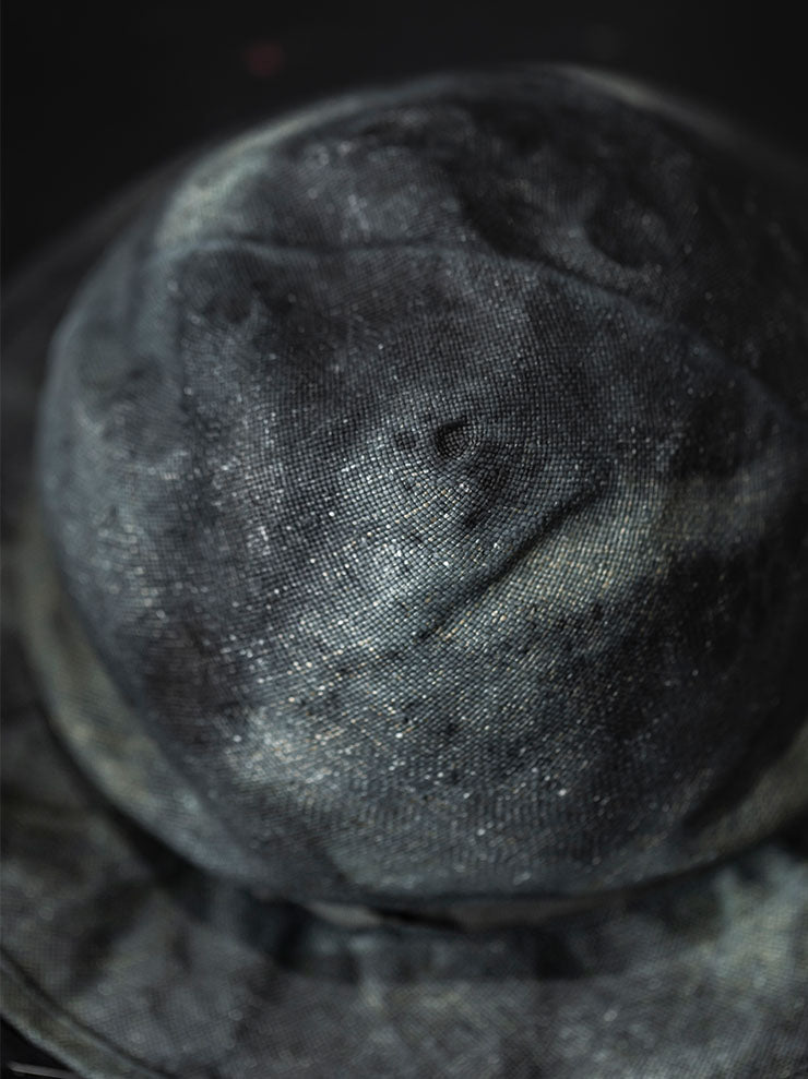 HORISAKI<br> ONE OF A KIND COLLECTION Straw Hat OOAK23 NO. 78 / BLACK