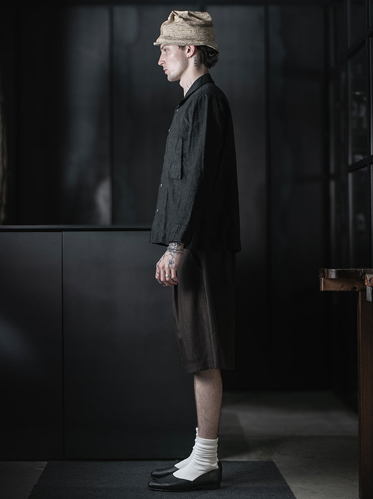 MONAD<br>Bray Shirt / Handdyed Grey