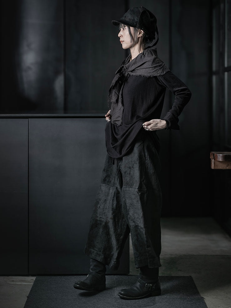 ATELIER SUPPAN<br>WOMENS WOOL LONG SLEEVE T-SHIRT / W26-57