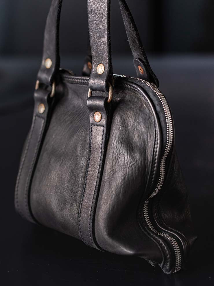 GUIDI<br> Extra Small Handle Bag GB00 BLKT / SOFT HORSE