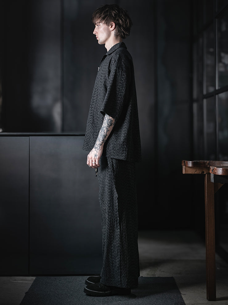 individual sentiments<br />UNISEX ボーリングシャツ / BLACK