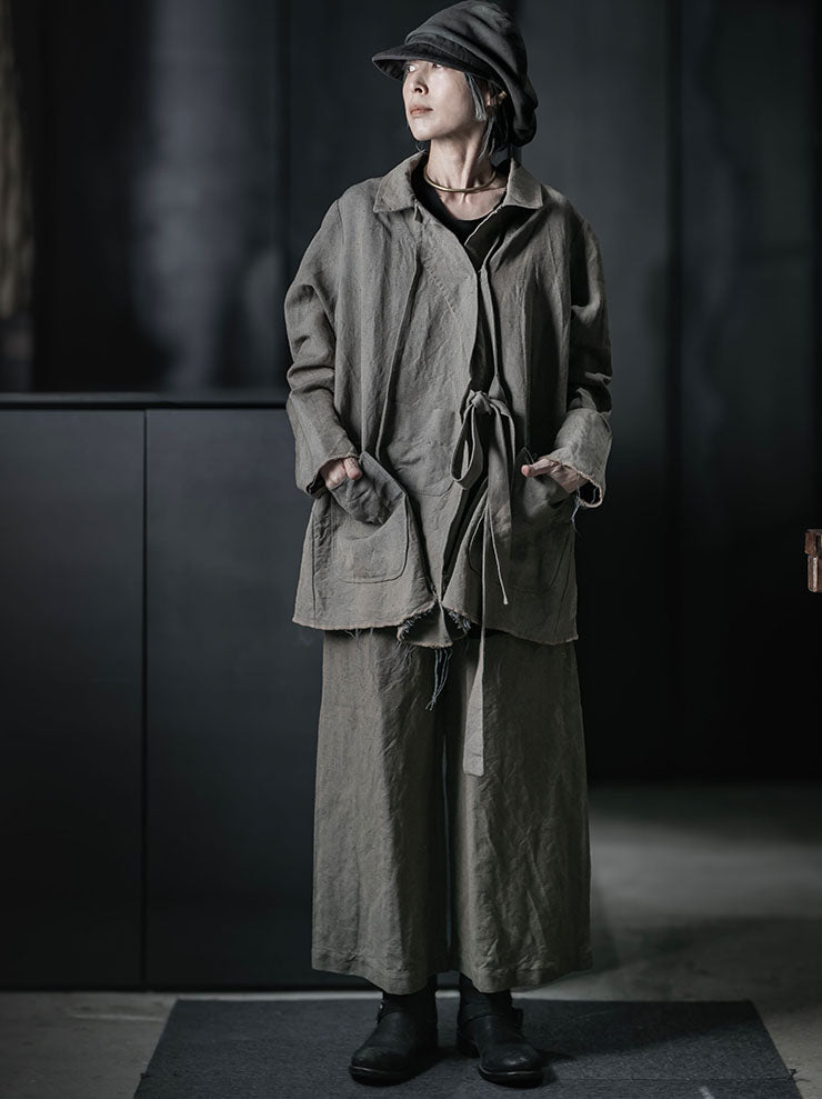 ATELIER SUPPAN<br>WOMENS LIGHT WOOL A-LINE JACKET / W26-31