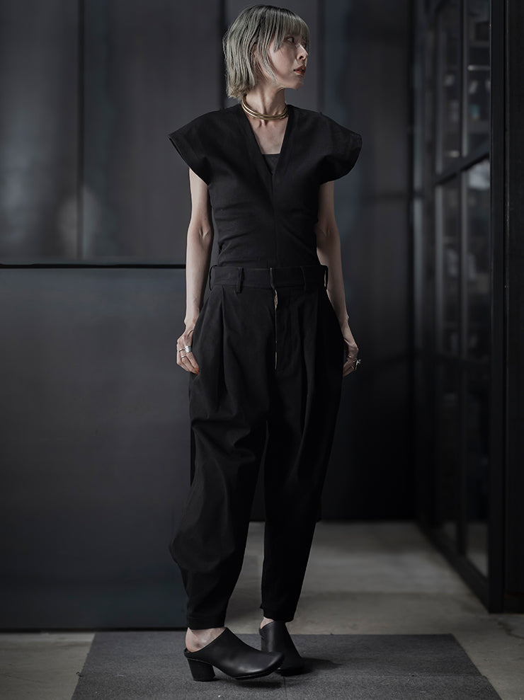 UMA WANG<br> WOMENS Tight Tops / BLACK