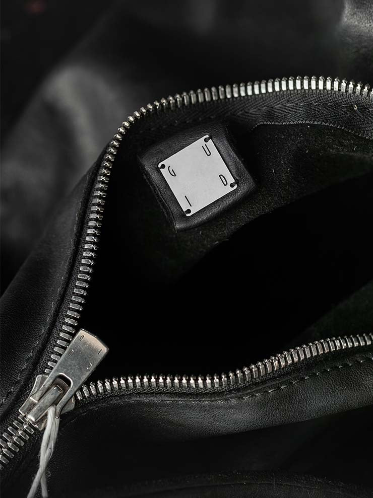 GUIDI<br>SMALL LEATHER HANDLE BAG JAN3 BLKT / SOFT HORSE FULL GRAIN