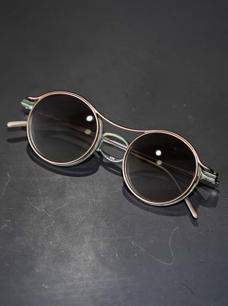 RIGARDS × THE VIRIDI-ANNE<br> TITANIUM & STAINLESS STEEL FRAME SUNGLASSES / JADE FRAME x BRONZE CLIP / RG2000TVA