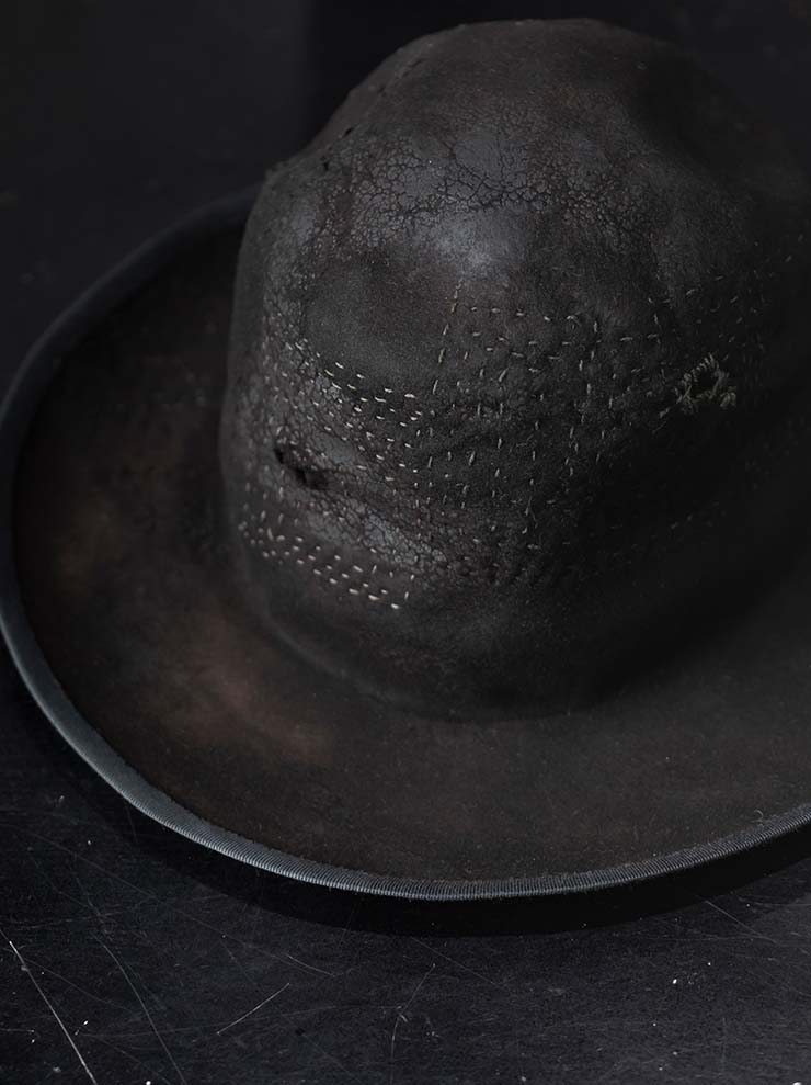 HORISAKI<br>ONE OF A KIND COLLECTION ビーバーファーフェルトハット OOAK24 NO.103 / BLACK