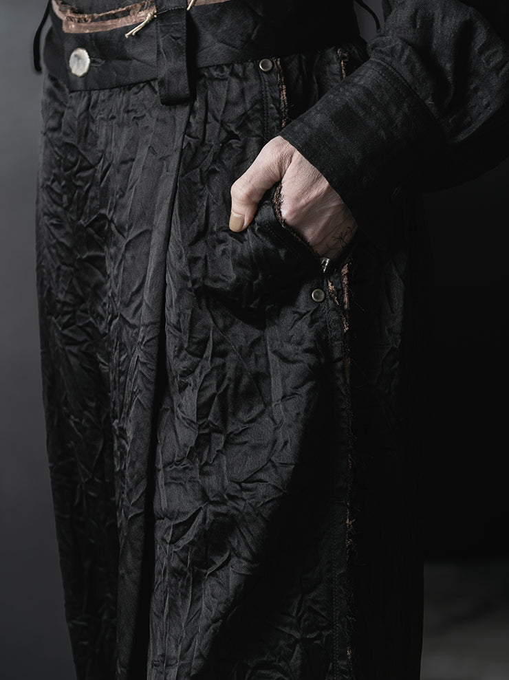 COMMUNS<br>WOMENS VISCOSE SILK TROUSERS / BLACK