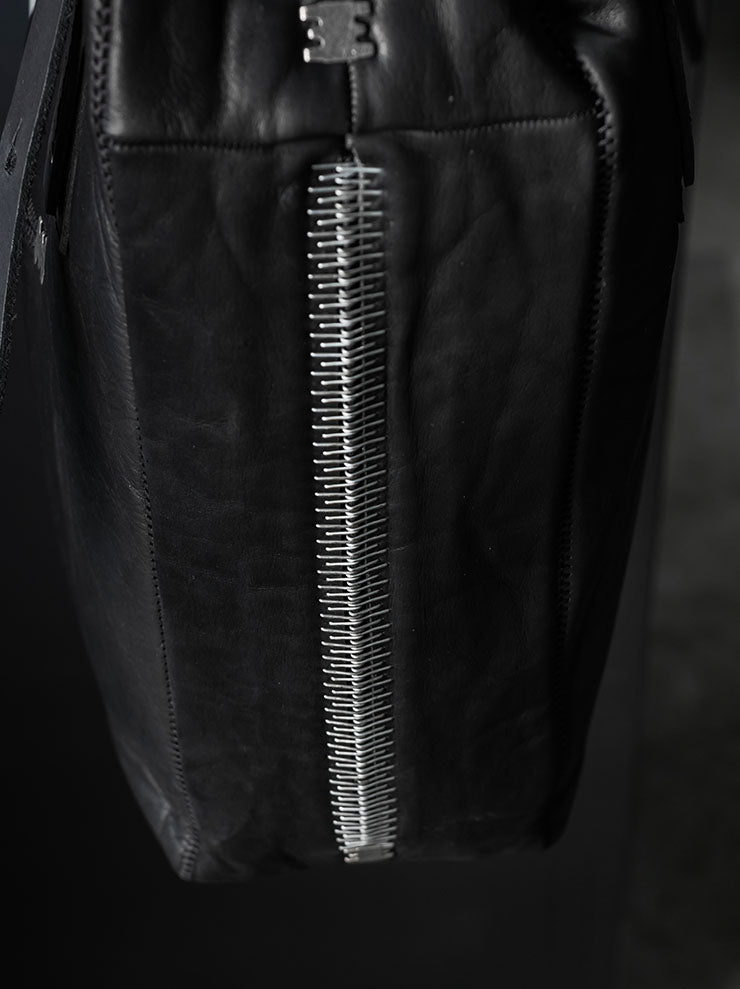 ISAAC SELLAM EXPERIENCE<br> Bonded Leather Tote Bag / NOIR - 24th of August Exclusive