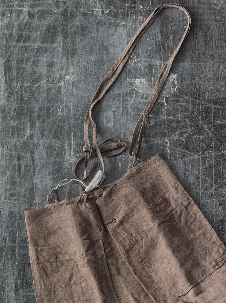 ATELIER SUPPAN<br> WOMENS LINEN HEMP ROUND HOOK TROUSER