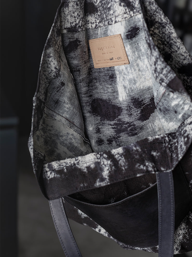 Tagliovivo<br> Hemp shopper bag H.D. HEMP + H.D. HORSE / ABYSS