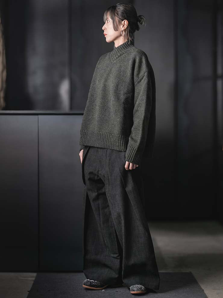WRIGHT + DOYLE<br>UNISEX プルオーバーニット / MOSS