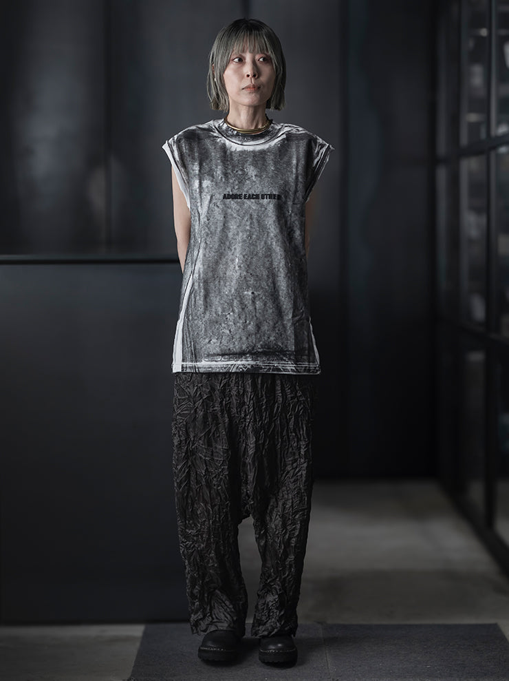 SIMEON FARRAR<br />UNISEX オーバーサイズタンクトップ / WHITE PAINT