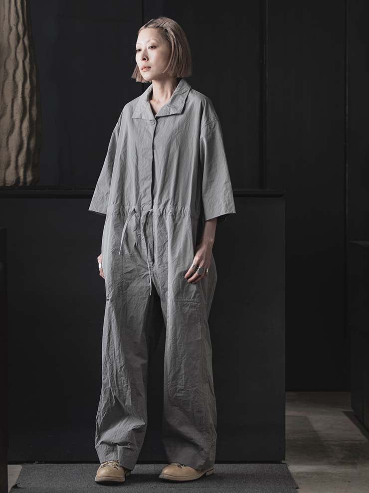 CASEY CASEY<br> WOMENS FABIANO JUMPSUIT / LIGHT GRAY