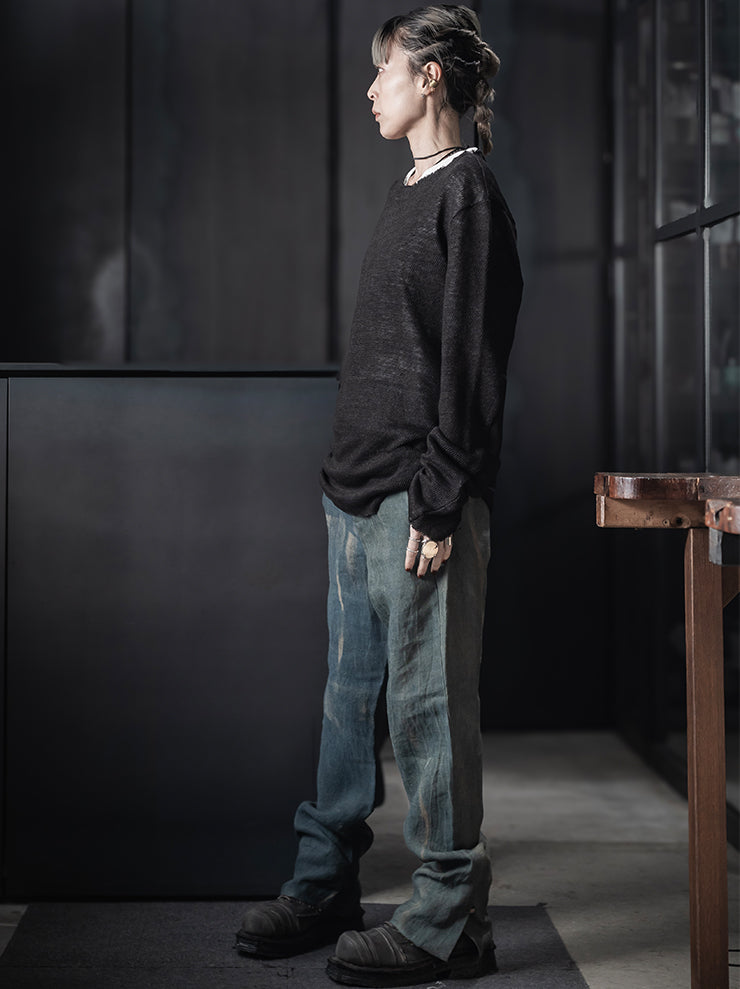 K’ANG <br>Unisex round neck pullover / OFF BLACK