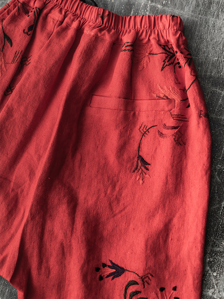 By Walid<br> WOMENS JUAN TROUSERS / CARMINE