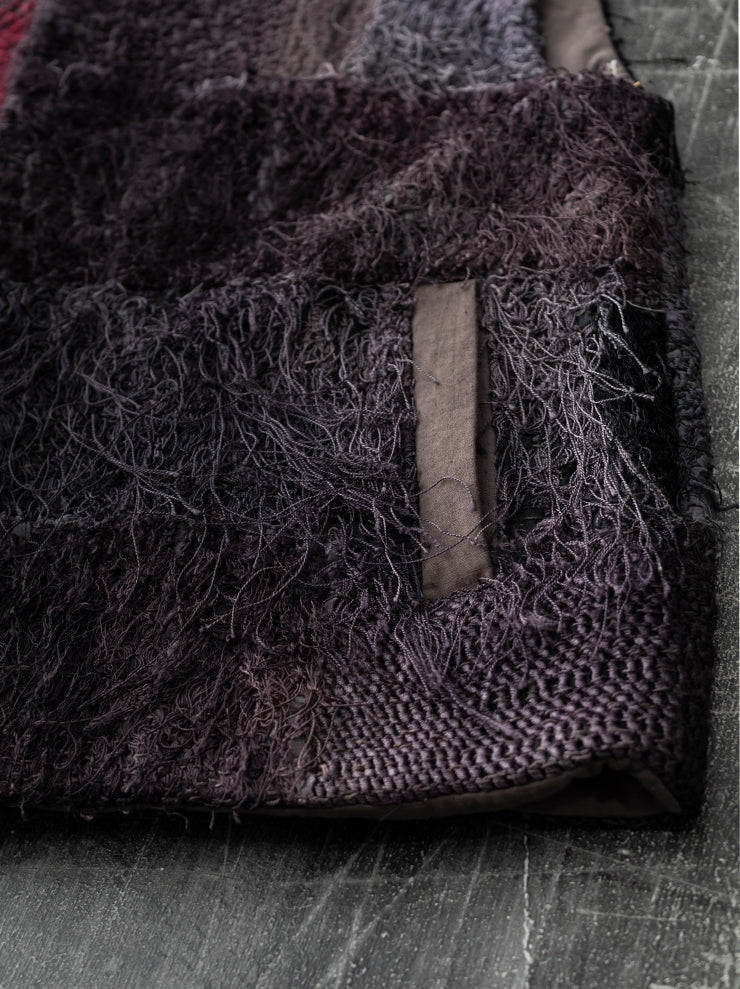 By Walid<br> MENS GILET / AUBERGINE