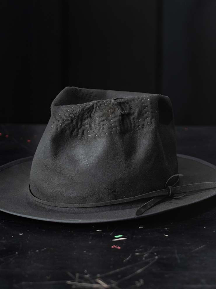 HORISAKI<br>ONE OF A KIND COLLECTION ビーバーファーフェルトハット OOAK24 NO.104 / GREY