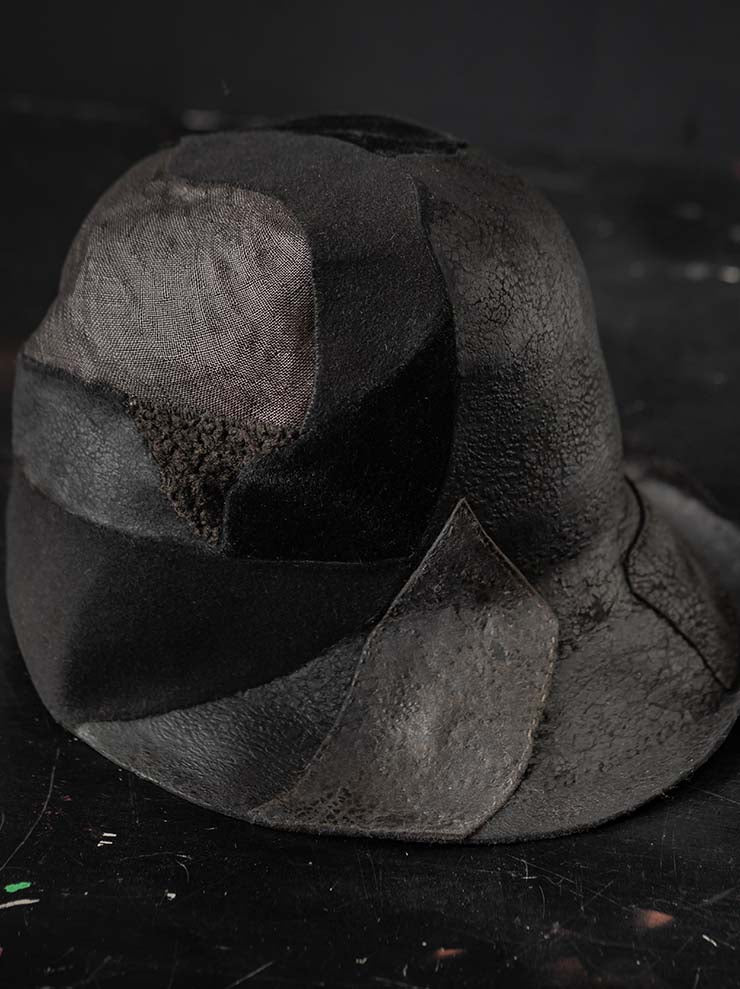 HORISAKI<br>ONE OF A KIND COLLECTION ミックスハット OOAK24 NO.65 / BLACK