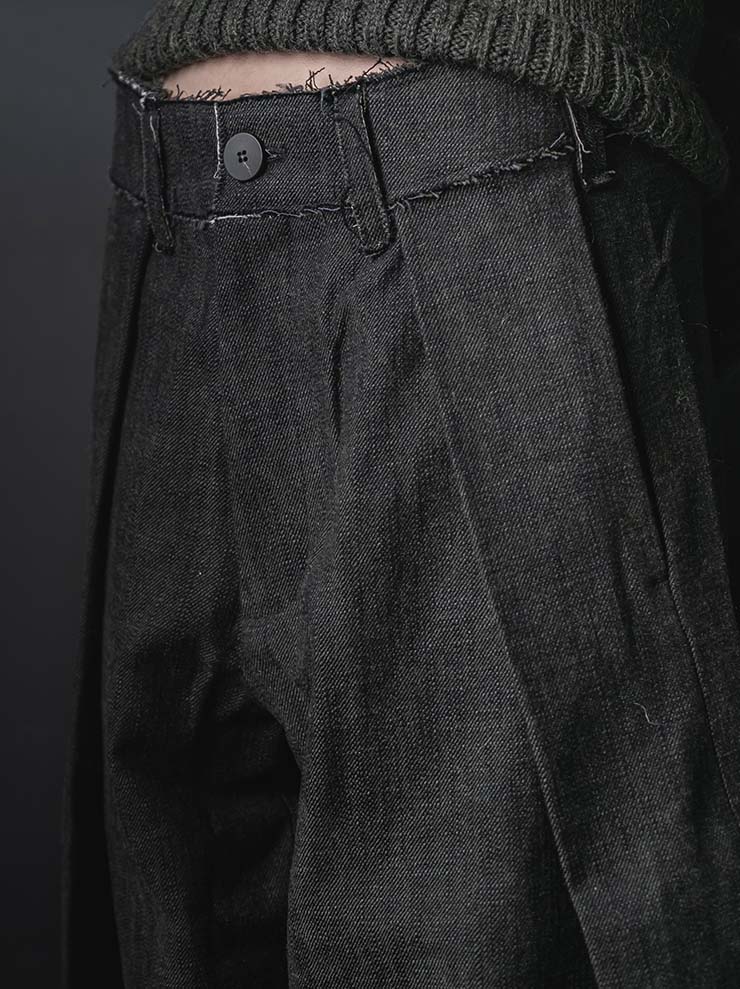 WRIGHT + DOYLE<br>UNISEX フロントプリーツトラウザー / ALGA GREEN