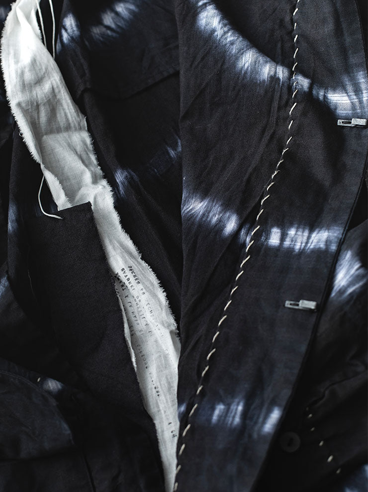 ATELIER SUPPAN<br> MENS Blue Striped Jacket