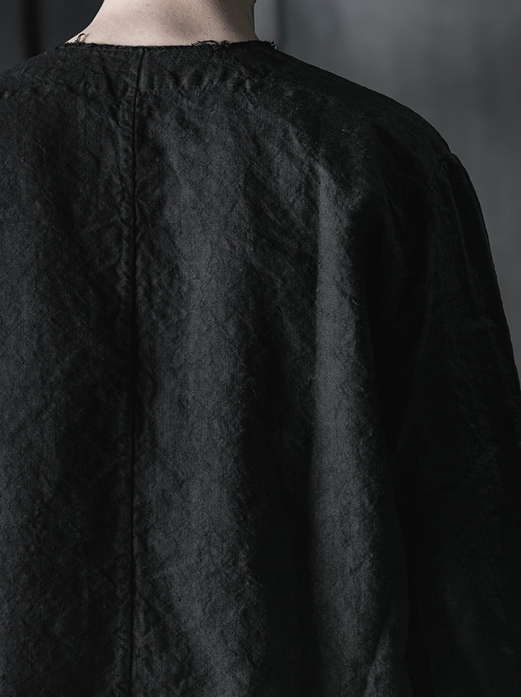 MONAD<br>Clarkson Tunic / Handdyed Black