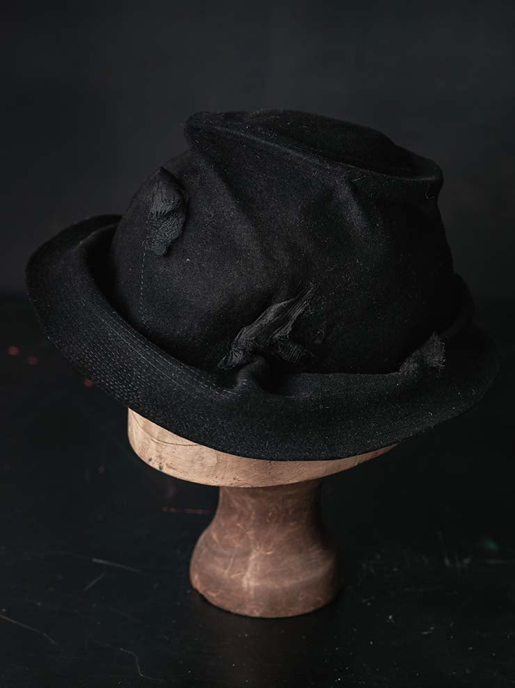 HORISAKI<br>ONE OF A KIND COLLECTION ラビットファーフェルトハット OOAK26 NO. 081 / VARIOUS